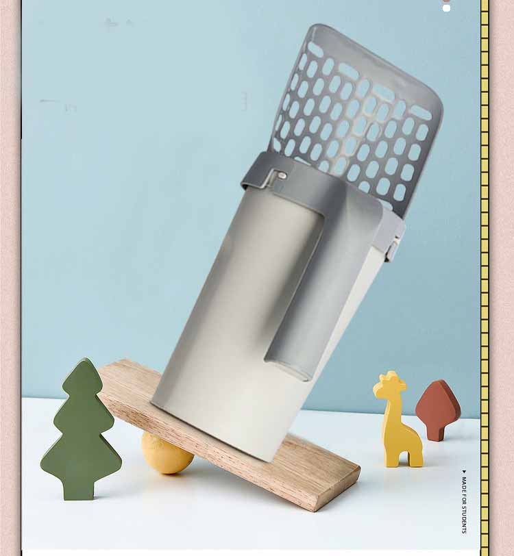 Set de linguriță integrată din plastic, detașabilă, pentru așternut pentru pisici